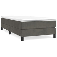 Thumbnail for Boxspringbett Dunkelgrau 80x200 cm Samt