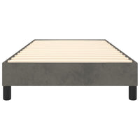 Thumbnail for Boxspringbett Dunkelgrau 80x200 cm Samt