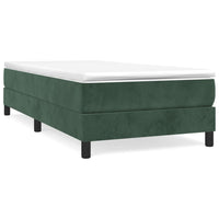 Thumbnail for Boxspringbett Dunkelgrün 80x200 cm Samt