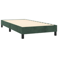 Thumbnail for Boxspringbett Dunkelgrün 80x200 cm Samt