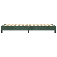 Thumbnail for Boxspringbett Dunkelgrün 80x200 cm Samt