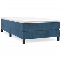 Thumbnail for Boxspringbett Dunkelblau 80x200 cm Samt
