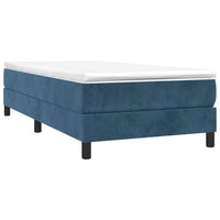 Thumbnail for Boxspringbett Dunkelblau 80x200 cm Samt