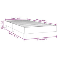 Thumbnail for Boxspringbett Dunkelblau 80x200 cm Samt
