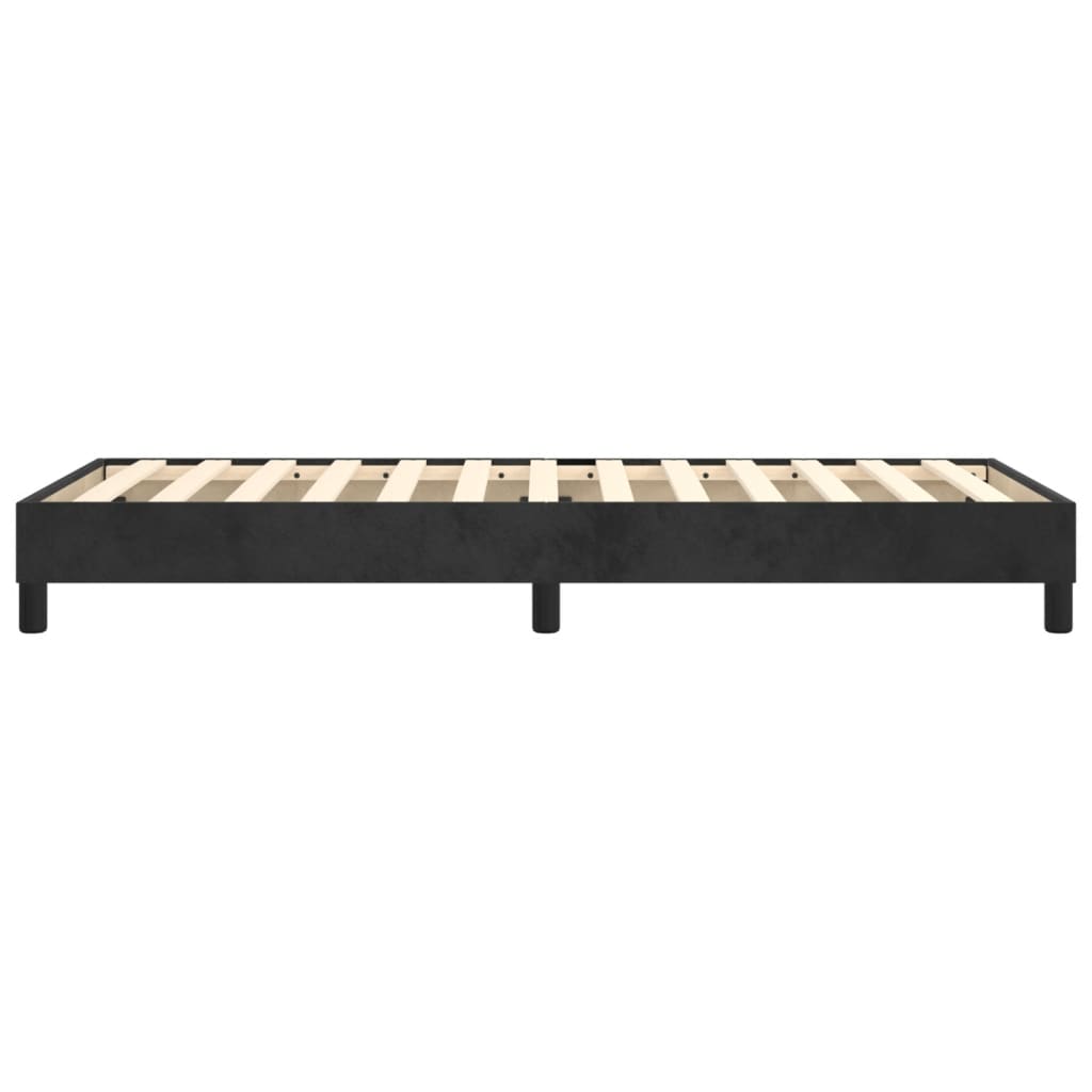 Boxspringbett Schwarz 90x190 cm Samt