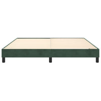 Thumbnail for Boxspringbett Dunkelgrün 160x200 cm Samt