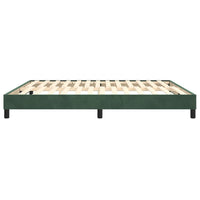 Thumbnail for Boxspringbett Dunkelgrün 160x200 cm Samt