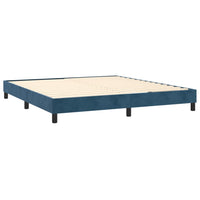 Thumbnail for Boxspringbett Dunkelblau 160x200 cm Samt