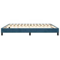 Thumbnail for Boxspringbett Dunkelblau 160x200 cm Samt
