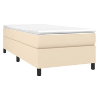 Thumbnail for Boxspringbett Creme 90x190 cm Stoff