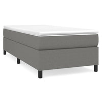 Thumbnail for Boxspringbett Dunkelgrau 90x200 cm Stoff
