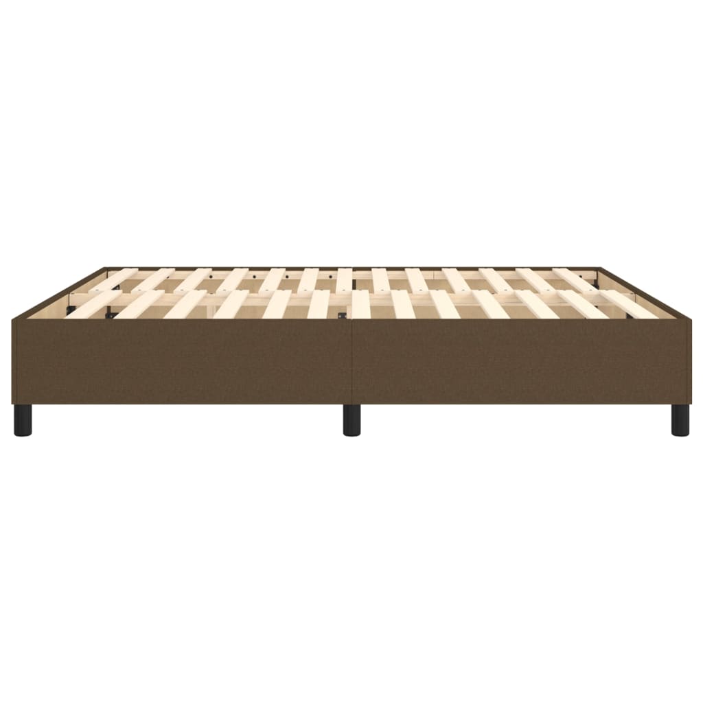 Boxspringbett Dunkelbraun 180x200 cm Stoff