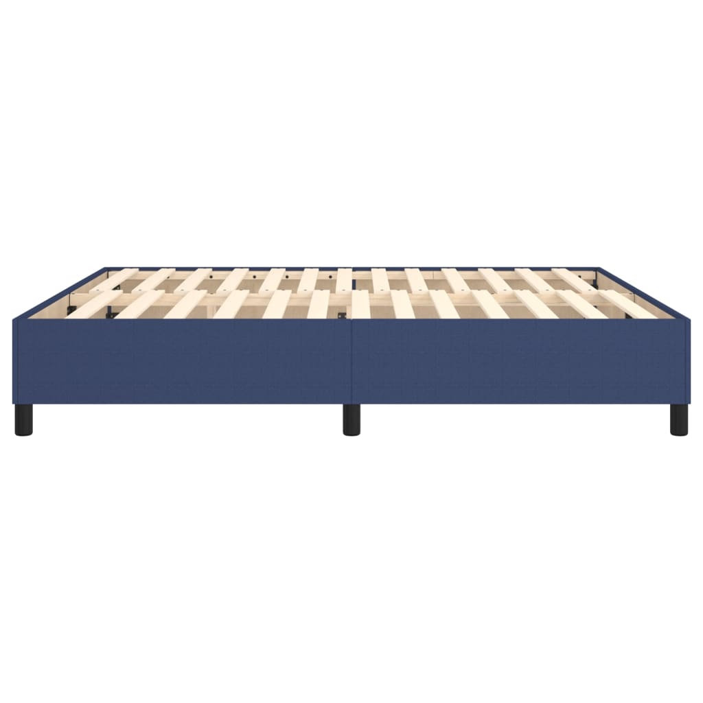 Boxspringbett Blau 180x200 cm Stoff