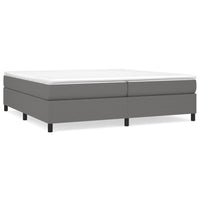 Thumbnail for Boxspringbett Dunkelgrau 200x200 cm Stoff