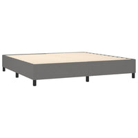 Thumbnail for Boxspringbett Dunkelgrau 200x200 cm Stoff