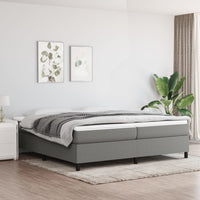 Thumbnail for Boxspringbett Dunkelgrau 200x200 cm Stoff