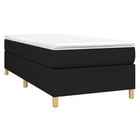 Thumbnail for Boxspringbett Schwarz 80x200 cm Stoff