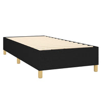 Thumbnail for Boxspringbett Schwarz 80x200 cm Stoff