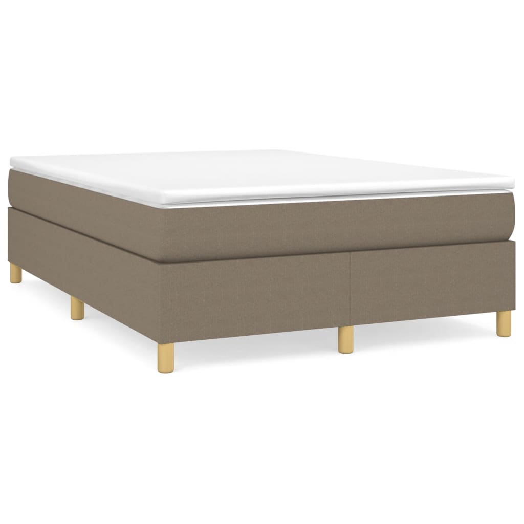 Boxspringbett Taupe 140x190 cm Stoff