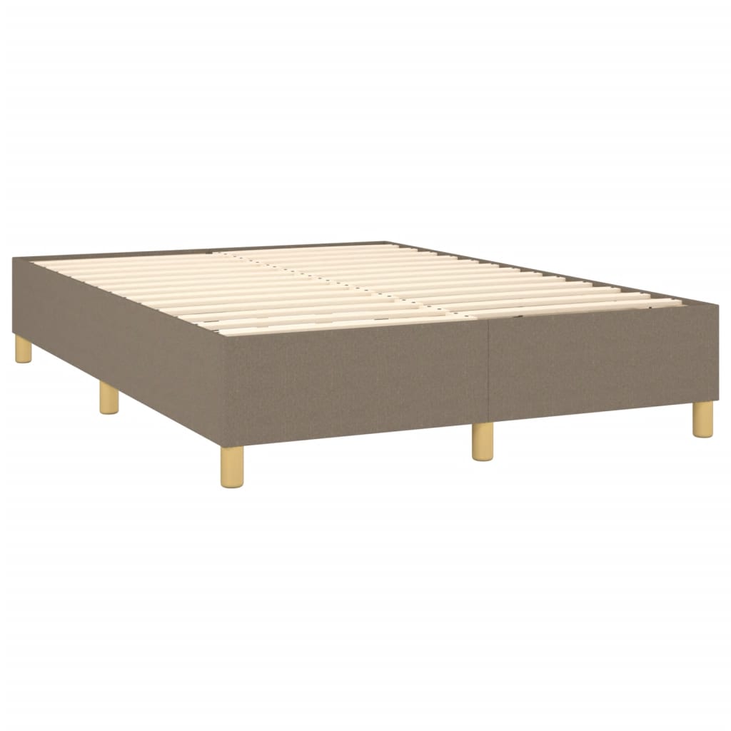 Boxspringbett Taupe 140x190 cm Stoff