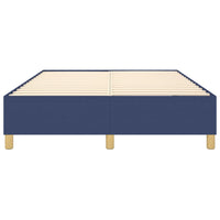 Thumbnail for Boxspringbett Blau 140x190 cm Stoff