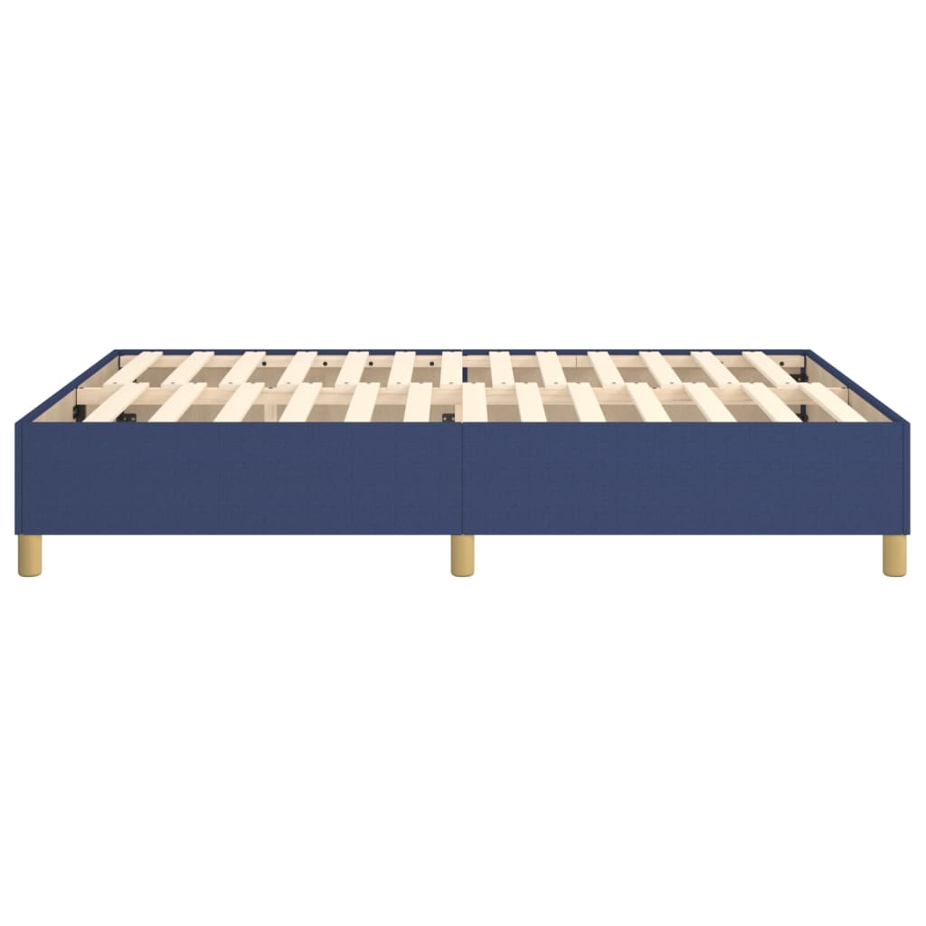 Boxspringbett Blau 140x190 cm Stoff