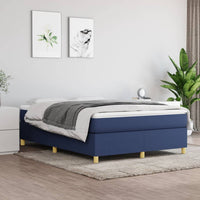 Thumbnail for Boxspringbett Blau 140x190 cm Stoff