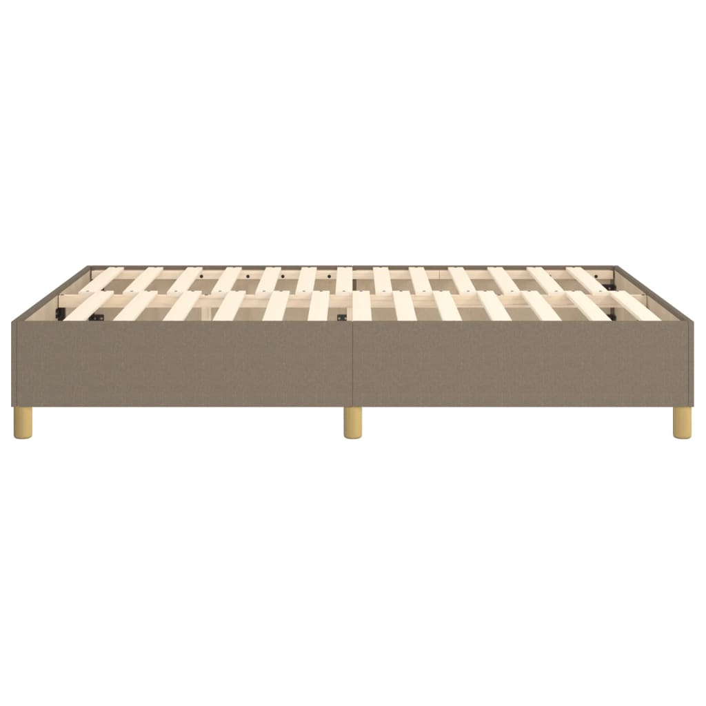 Boxspringbett Taupe 140x200 cm Stoff
