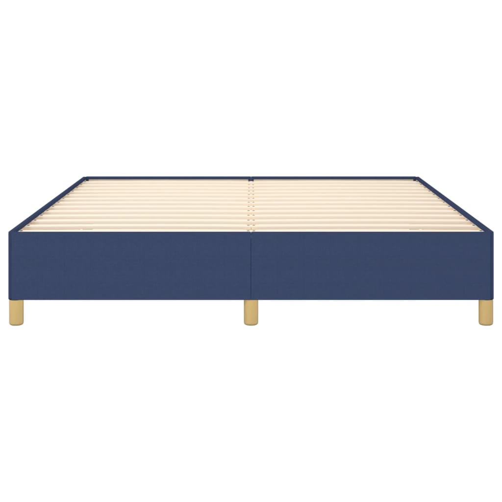 Boxspringbett Blau 160x200 cm Stoff