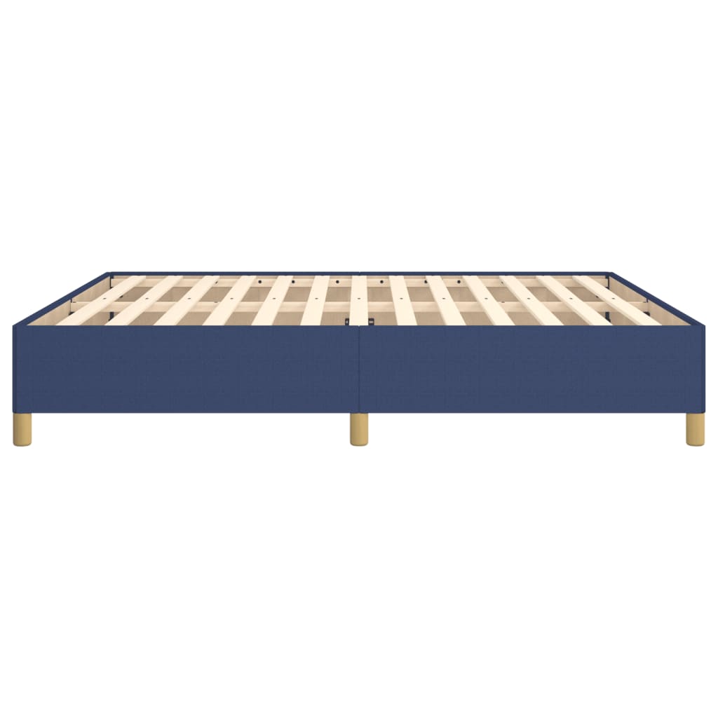 Boxspringbett Blau 160x200 cm Stoff