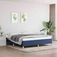 Thumbnail for Boxspringbett Blau 160x200 cm Stoff
