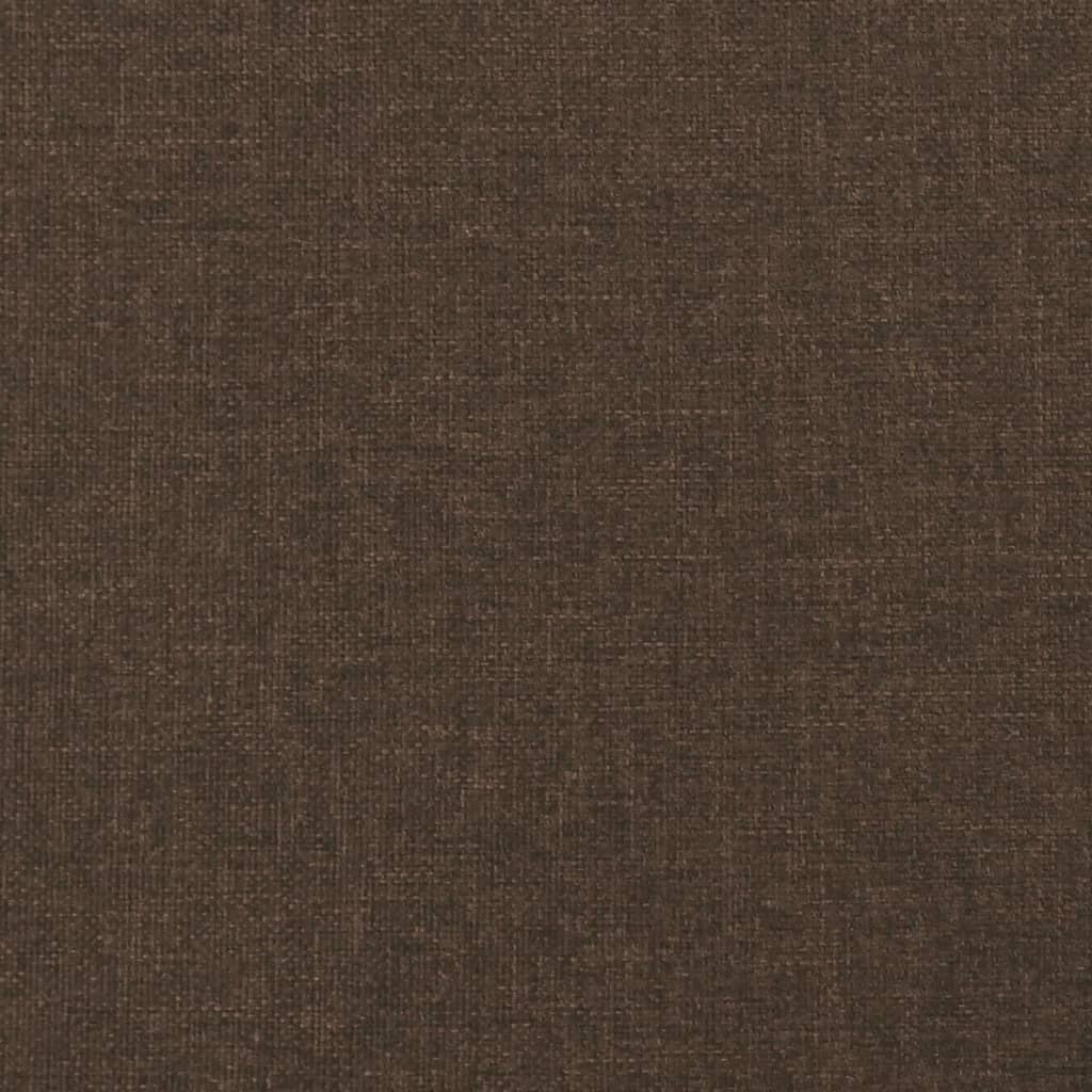 Boxspringbett Dunkelbraun 200x200 cm Stoff