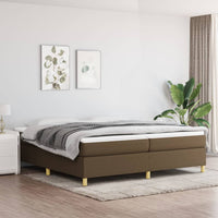 Thumbnail for Boxspringbett Dunkelbraun 200x200 cm Stoff