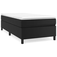 Thumbnail for Boxspringbett Schwarz 90x190 cm Kunstleder