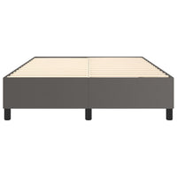 Thumbnail for Boxspringbett Grau 140x190 cm Kunstleder