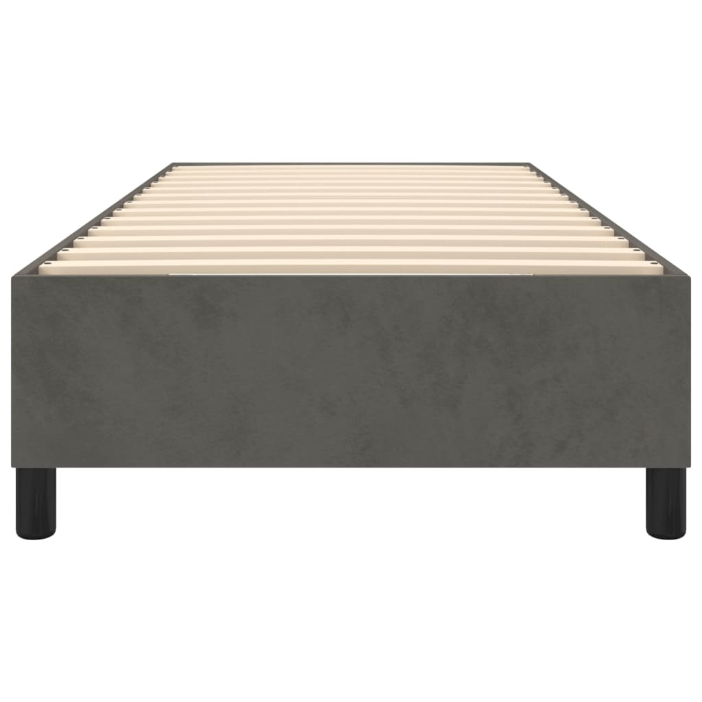 Boxspringbett Dunkelgrau 90x200 cm Samt