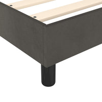 Thumbnail for Boxspringbett Dunkelgrau 90x200 cm Samt