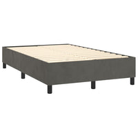 Thumbnail for Boxspringbett Dunkelgrau 120x200 cm Samt