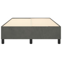 Thumbnail for Boxspringbett Dunkelgrau 120x200 cm Samt