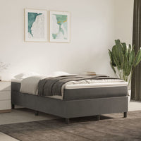 Thumbnail for Boxspringbett Dunkelgrau 120x200 cm Samt