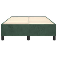 Thumbnail for Boxspringbett Dunkelgrün 120x200 cm Samt