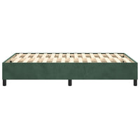 Thumbnail for Boxspringbett Dunkelgrün 120x200 cm Samt