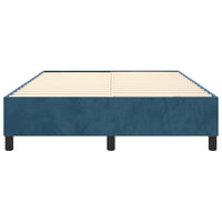 Thumbnail for Boxspringbett Dunkelblau 140x190 cm Samt
