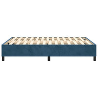 Thumbnail for Boxspringbett Dunkelblau 140x190 cm Samt