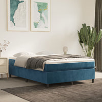 Thumbnail for Boxspringbett Dunkelblau 140x190 cm Samt