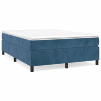 Thumbnail for Boxspringbett Dunkelblau 140x200 cm Samt