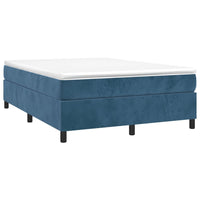 Thumbnail for Boxspringbett Dunkelblau 140x200 cm Samt