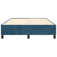 Thumbnail for Boxspringbett Dunkelblau 140x200 cm Samt