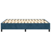 Thumbnail for Boxspringbett Dunkelblau 140x200 cm Samt