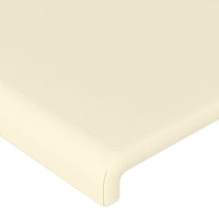 Thumbnail for Kopfteile 4 Stk. Creme 72x5x78/88 cm Kunstleder
